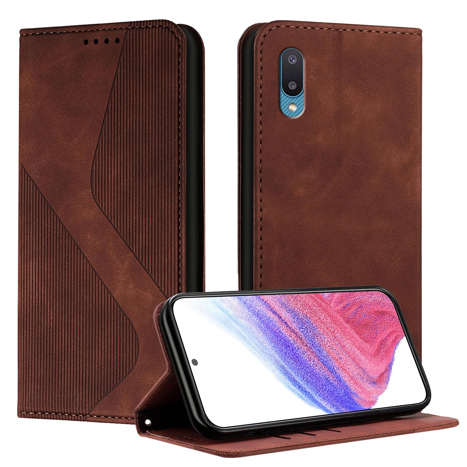 

Magnetic Leather Wallet Flip Case for Samsung Galaxy A01 A02S A03S A04E A05 A05S A06 A10 A10S A11 A12 A13 A14 A15 A16 5G Cover A12 коричневый