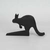 Funny 3D Printing Decorative Animal Door Stop Non-slip Anti-collision Door Stopper Black Door Bumper for Home&Office