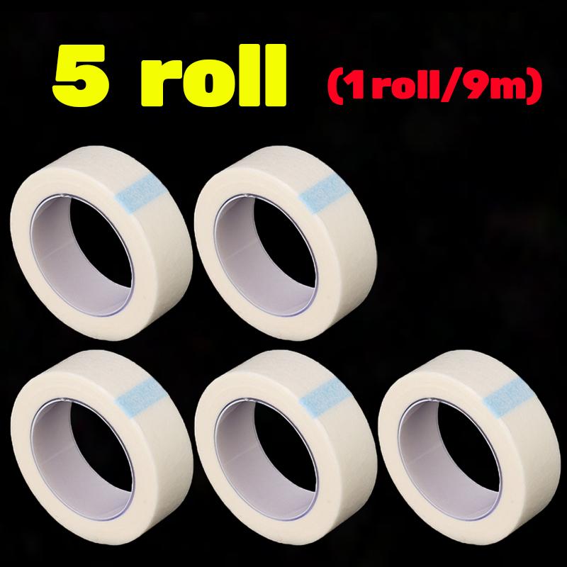 1-30 Rolls Eyelashes Extension PE Adhesive Tape Breathable Easy To Tear Lashes Grafting Under Eye Pad Micropore Tape Makeup Tool