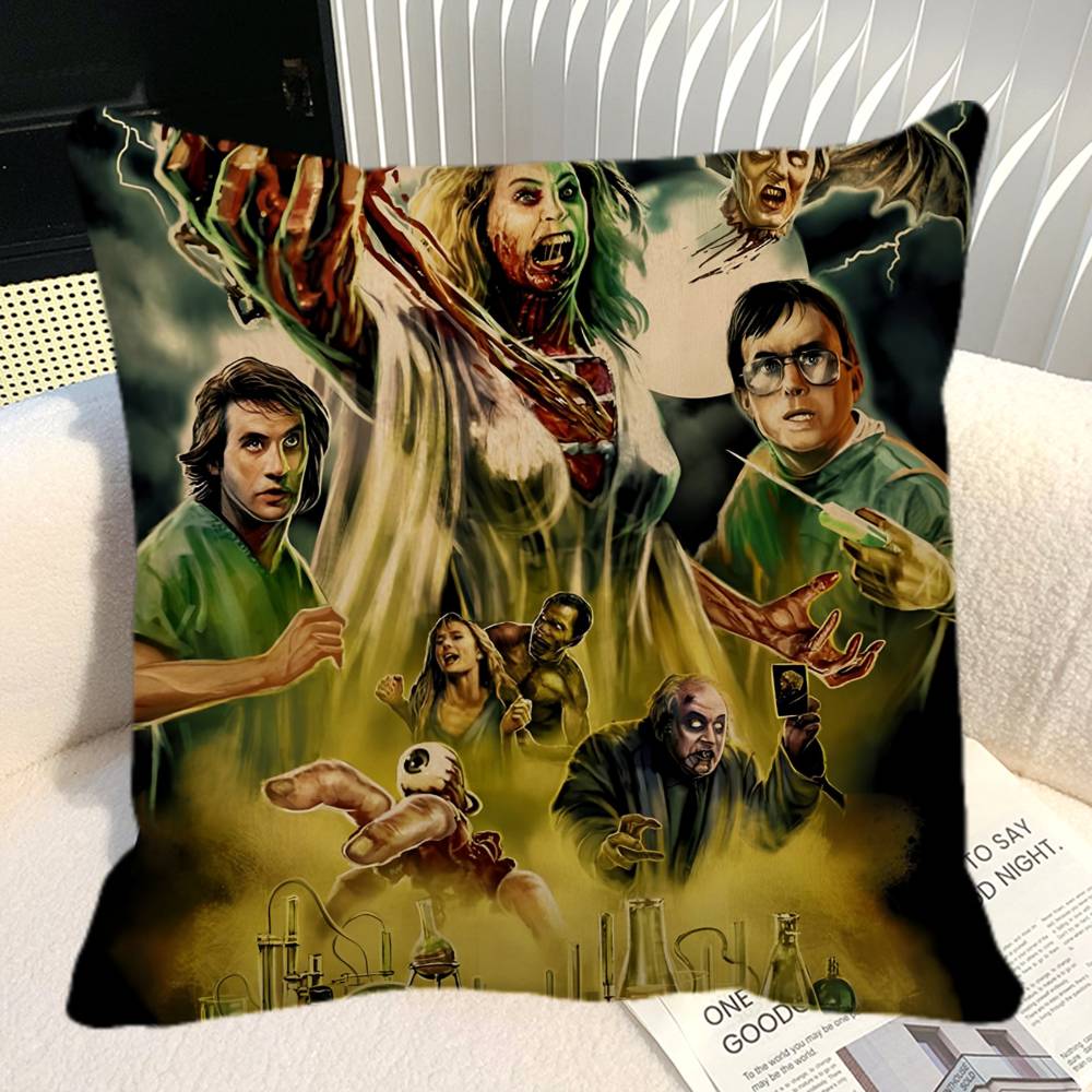Horror Funny Movie R ReAnimator Retro Pillow Case Square Pillow Bedroom Sofa Leisure Comfort Cushion Car Home Decoration