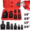 Socket Converter Adapter Set for Handheld Tools Reducer Adapter 1/4 1/2 3/8 3/4 for Car Auto Bike Workshop Repair Tools