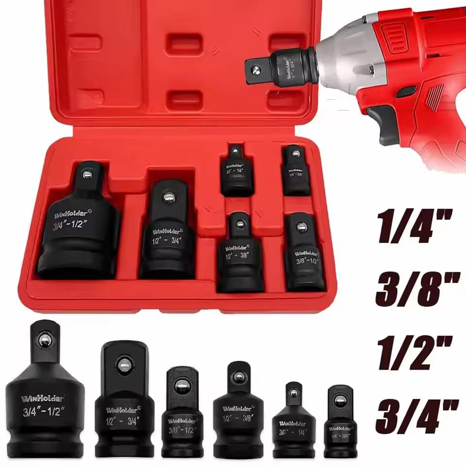 Socket Converter Adapter Set for Handheld Tools Reducer Adapter 1/4 1/2 3/8 3/4 for Car Auto Bike Workshop Repair Tools