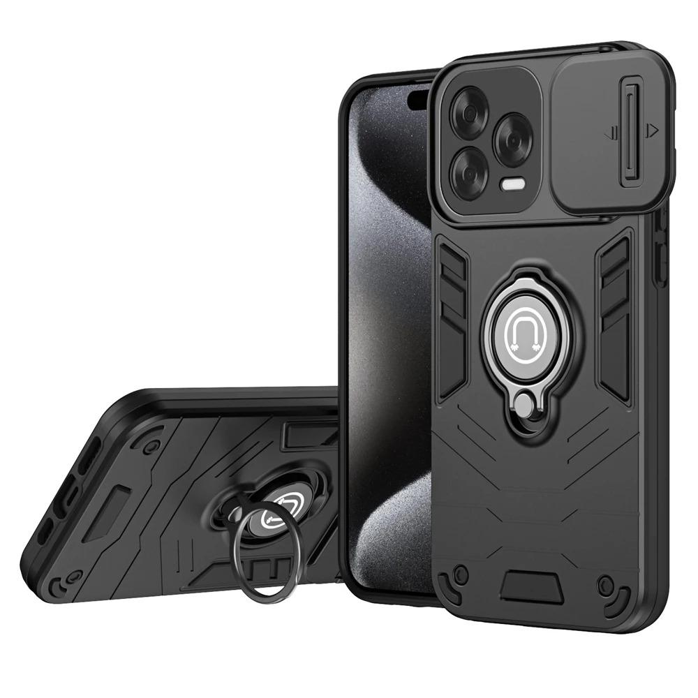Case For ZTE AXON 70 Blade A75 A56 Pro Full Body Rugged Protective Slide Camera Protection Ring Cover For ZTE AXON 70 Blade A75