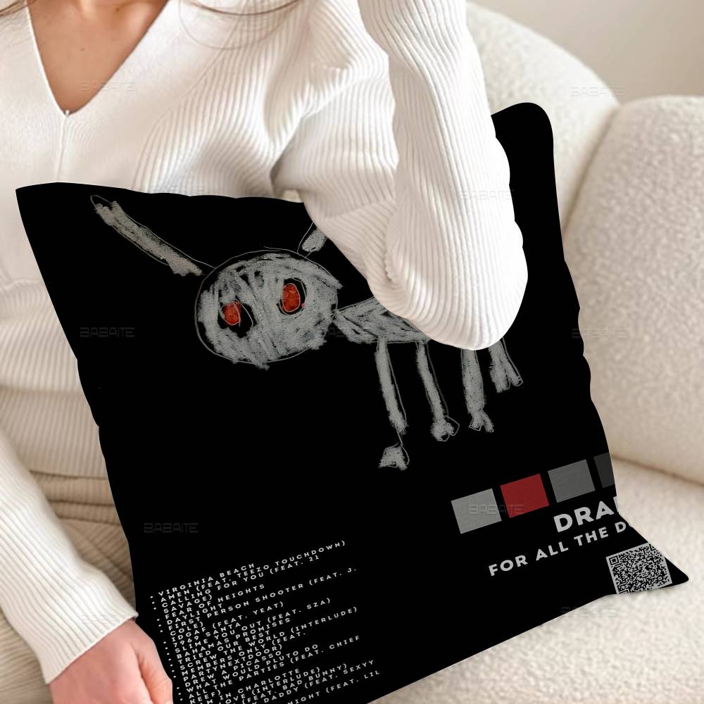 Drake For All The Dogs Pillow Anime Pillow Sofa Bed Head Pillow Cover Cushion Cover 45x45 Cm Fashion