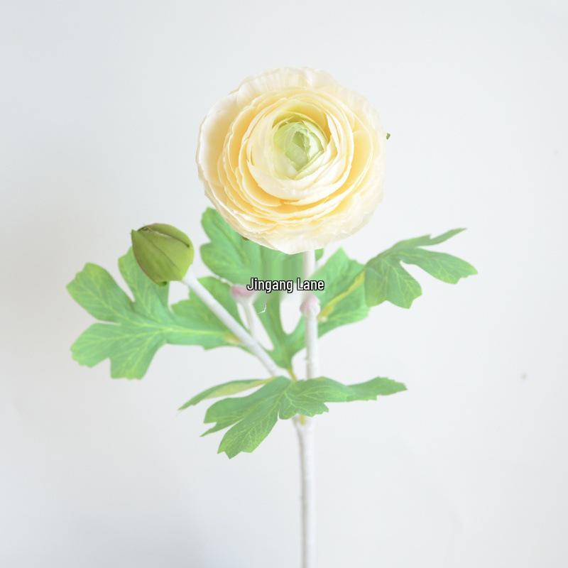 Artificial Peony & Lotus Silk Flower, Double-Headed Ranunculus for Wedding Aisle or Home Decor