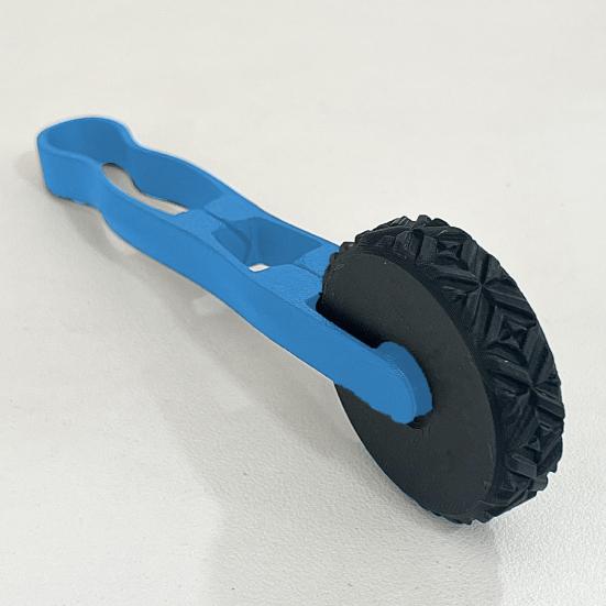 Clay Pattern Roller Pottery Tool Textured Clay Art Roller with Handle Clay Texture Tool for Clay Pottery DIY Projects