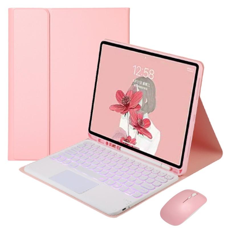 Bluetooth Keyboard Case With Backlit Keys IPad 10th 11th Gen Air 4 10.9 Inch Pro 11 Stand Cover PU Leather Full