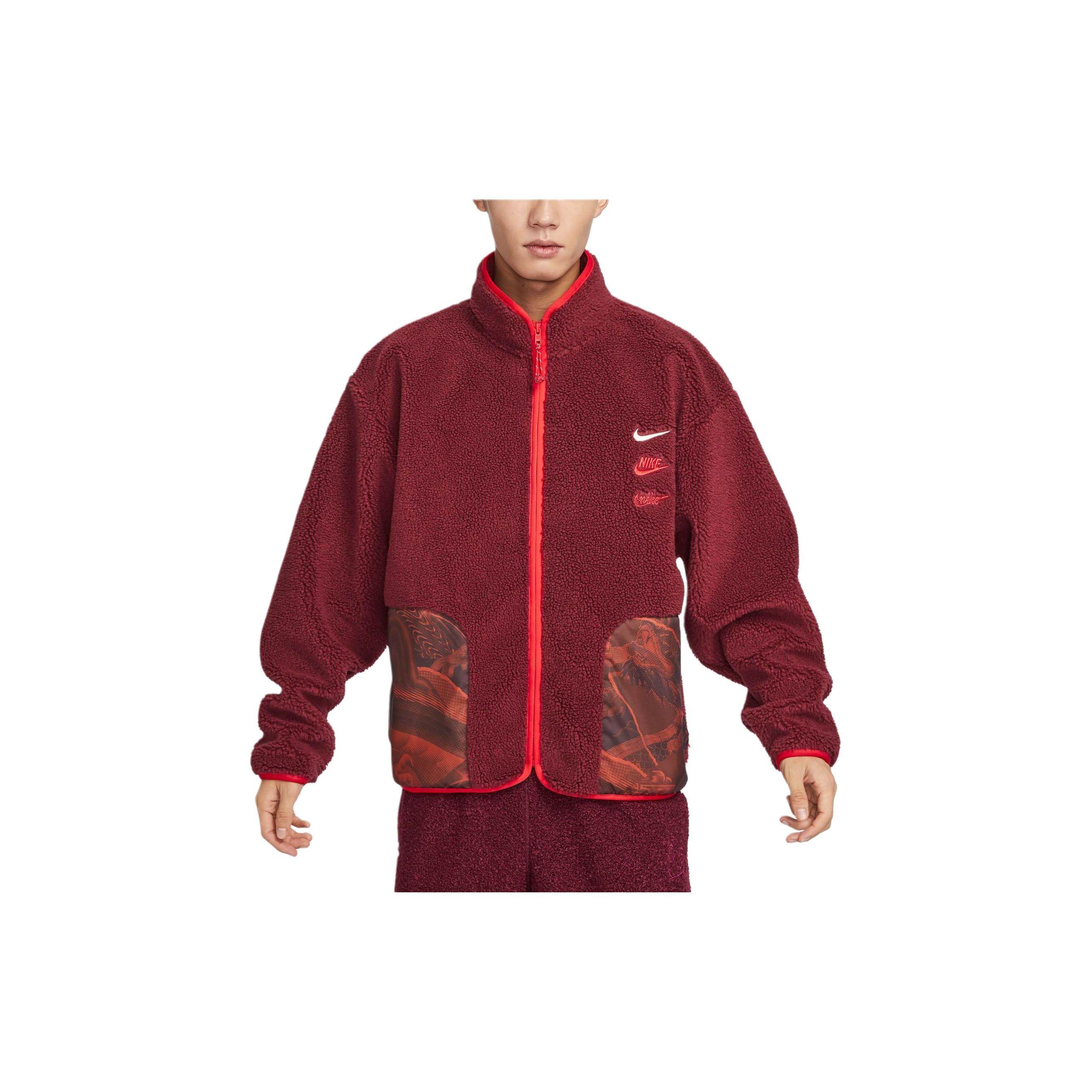 Nike Men s CNY Lunar New Year Sherpa Fleece Jacket Red FZ6194-677 XL 4990₽