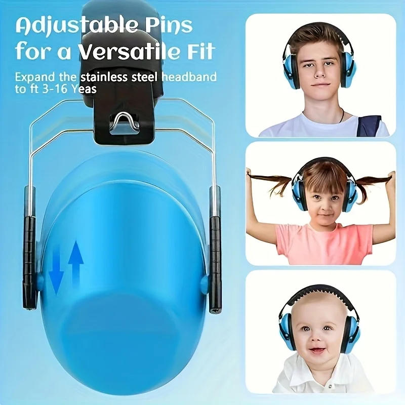 Noise-reducing Earmuffs Children's Learning Drum Set Noise-reducing Head-mounted Earmuffs Airplane Sleeping Earmuffs