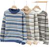 Fashionable Versatile Thickened Warm Men's Shirt Knit Sweater Round Neck High Quality Fabric Fashionable Versatile Sweater