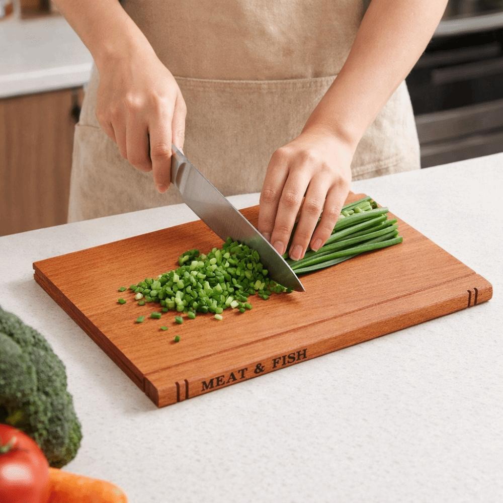 1/3 Pieces Multi-Functional Wooden Cutting Board Thickened Serving Board Chopping Board  Restaurant