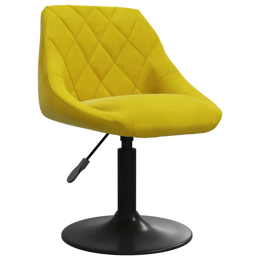 Mustard Yellow Velvet Bar Stool