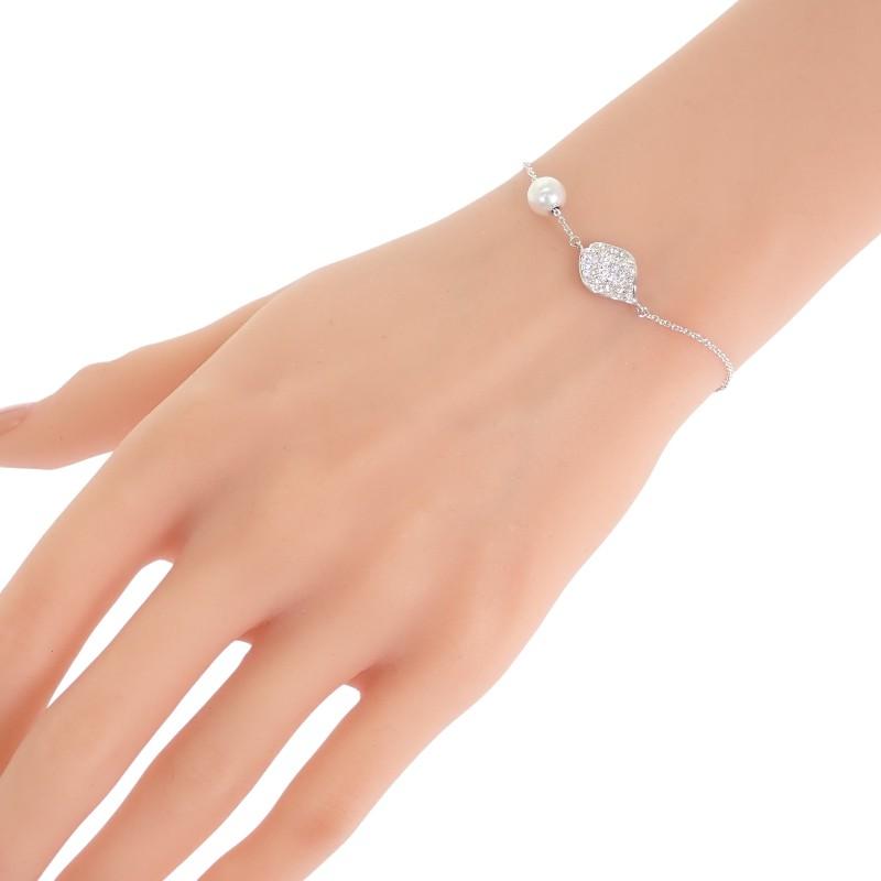 MIKIMOTO  PD-264U bracelet K18 white gold/Pearl Women