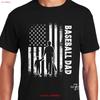 Baseball Dad T Shirt Summer Fathers Day Vintage Washed Top For Everyday Wear Designer Clothes Homme Graphic Casual Stylish