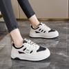 Mode CRLAYDK Klassische Damen-Sneaker Lässig Skateboarden Walking Low Top Schuhe Plateau PU-Leder Weiß Sport Laufen Tennis