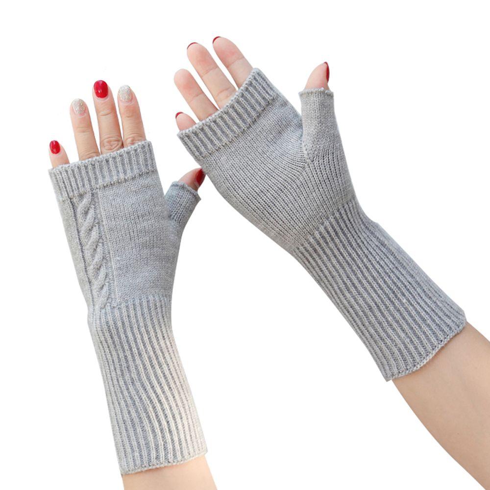 Knitting Wrist Arm Twist Fingerless Gloves Hand Mitten Korean Knitted Gloves Women Arm Warmers