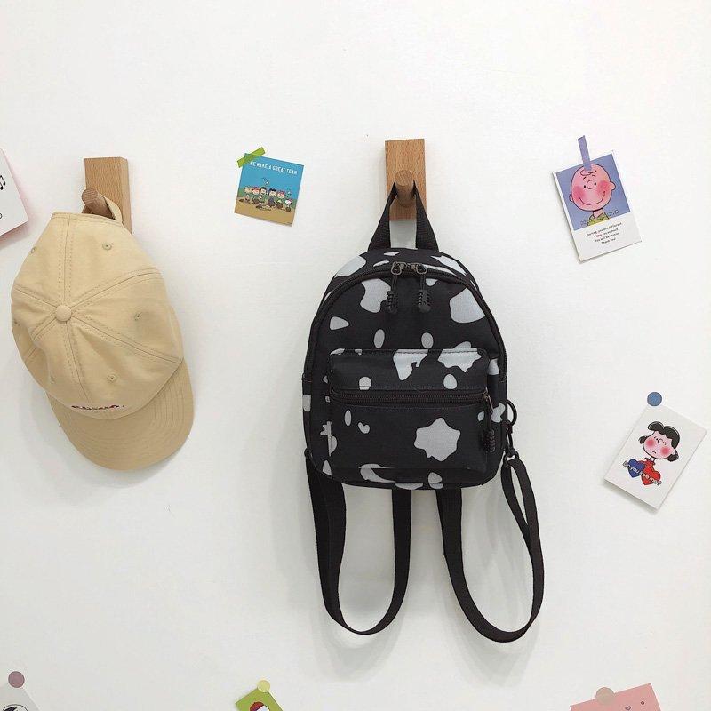 

Сумка женская сумка новая двойная на плечо одинарная на плечо многоцелевой рюкзак с коровьим принтом рюкзак для активного отдыха дорожная сумка мессенджер height 23cm 19 bottom thickness 14cm