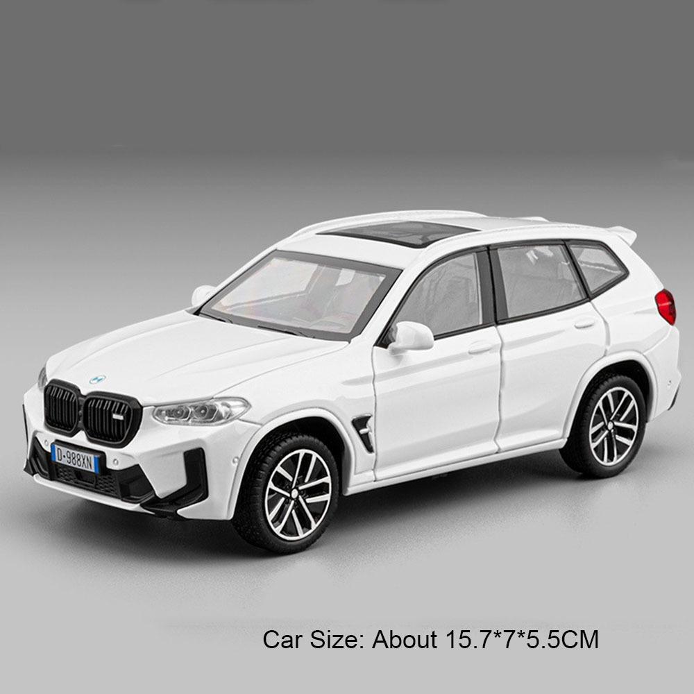 1:32 Scale M8 X3M Sports Car Model Toy Exquisite Interior Metal Diecast Sound Light Supercar Models Christmas Gifts for Boys