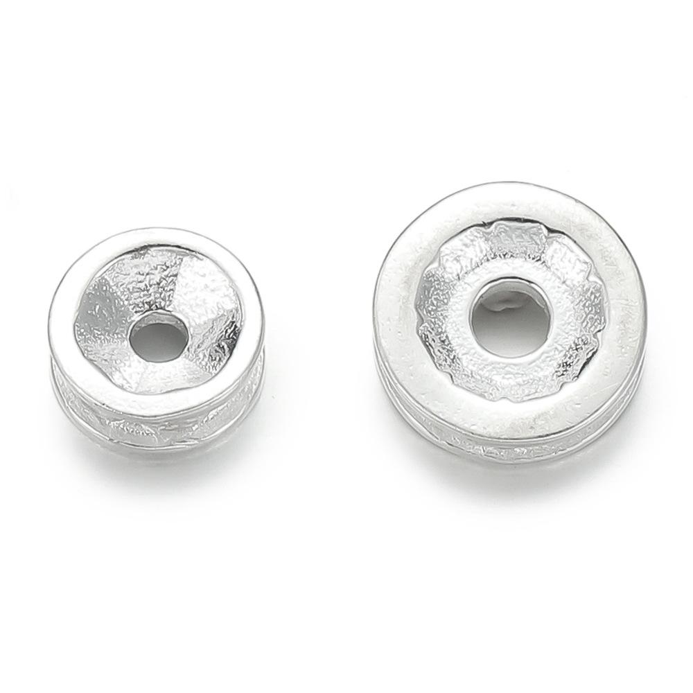 925 Sterlingové stříbro Spacer korálek s diamanty pro náramky a náhrdelníky