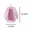 Polka Dot Carrying Bag 3D Stereo Shape Transparent Shell Figure Display Bag Bunny Ear Design 15Cm Storage Pouch Travel Carry