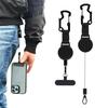 Retractable Keychain with Magnetic Closure Carabiner ID Badge Holder Clip Anti-Theft Security Belt Clip Attachment Phone Tethers for Travelers