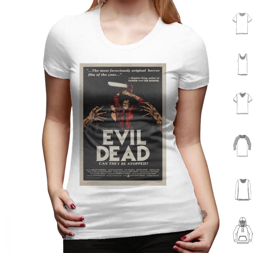 Evil Dead T Shirt Big Size 100 Cotton Horror Movie Dead Halloween Film Vintage Zombie Retro Funny Evil Dead Ash Bruce Campbell