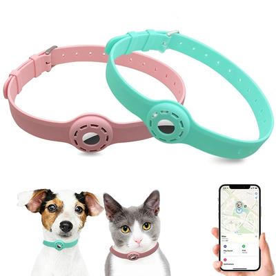 Nouveau collier anti-perte en silicone pour chat et animal de compagnie pour Apple Airtag, collier de protection anti-perte, collier de positionnement réglable pour animal de compagnie