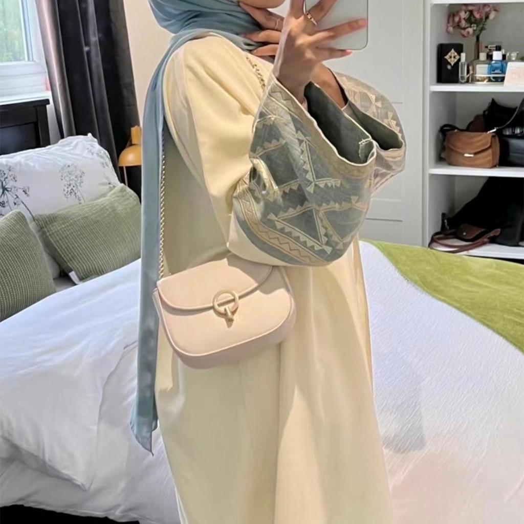 Elegancka haftowana kardiganowa abaja Loriyya LR772 (2024)