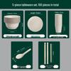 Disposable Rice Husk Tableware Set