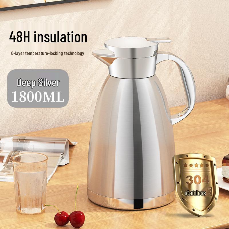 Large Capacity Stainless Steel Insulated Thermos Flask and Stewing Tea Kettle