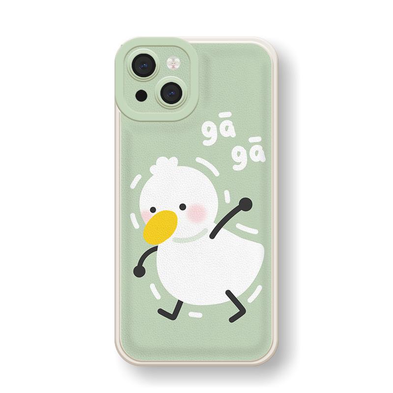 

Кожаный чехол Zhitai для iPhone 13 Pro/12/11 Pro с мультяшным дизайном утки iPhone 12