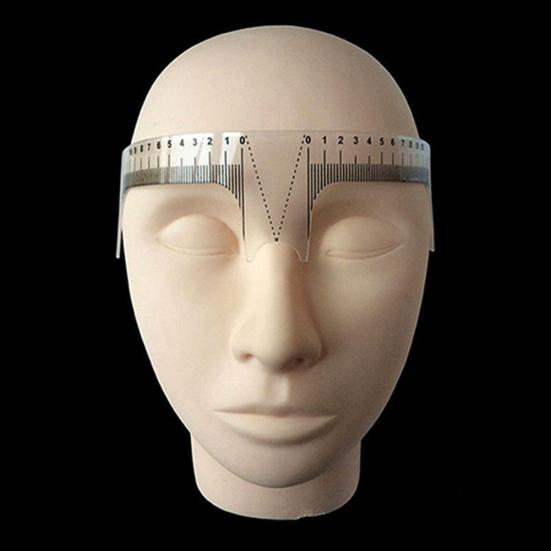 Reusable Eyebrow Stencil Makeup Microblading Measure Symmetrical Tattoo Ruler