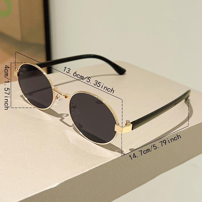 Vintage Oval Sunglasses  New Stylish Full Rim Gradient Outdoor Casual Shades Women Trendy Brand Design Sun Glasses