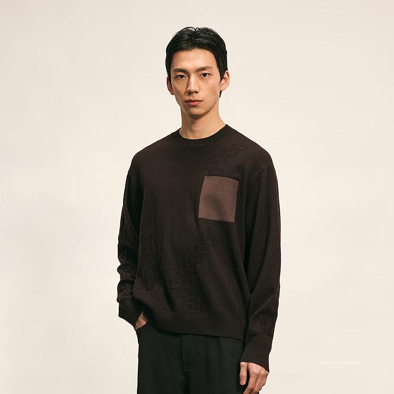 GXG Men's Winter Loose Round Neck Wool Sweater