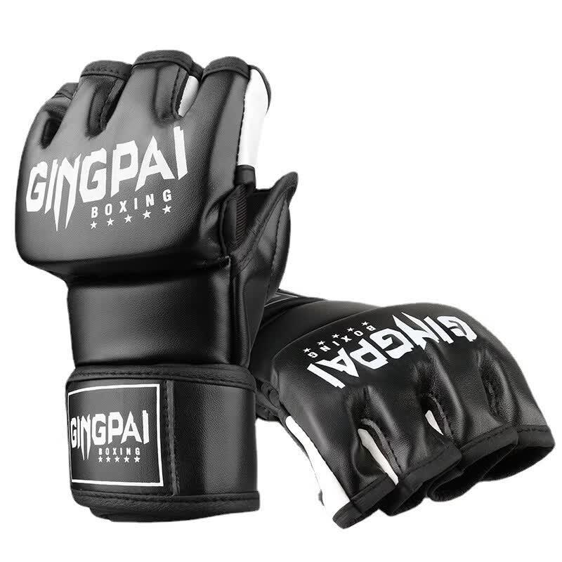 Jingpai Box-MMA-Sparringhandschuhe für Erwachsene, halbfinger