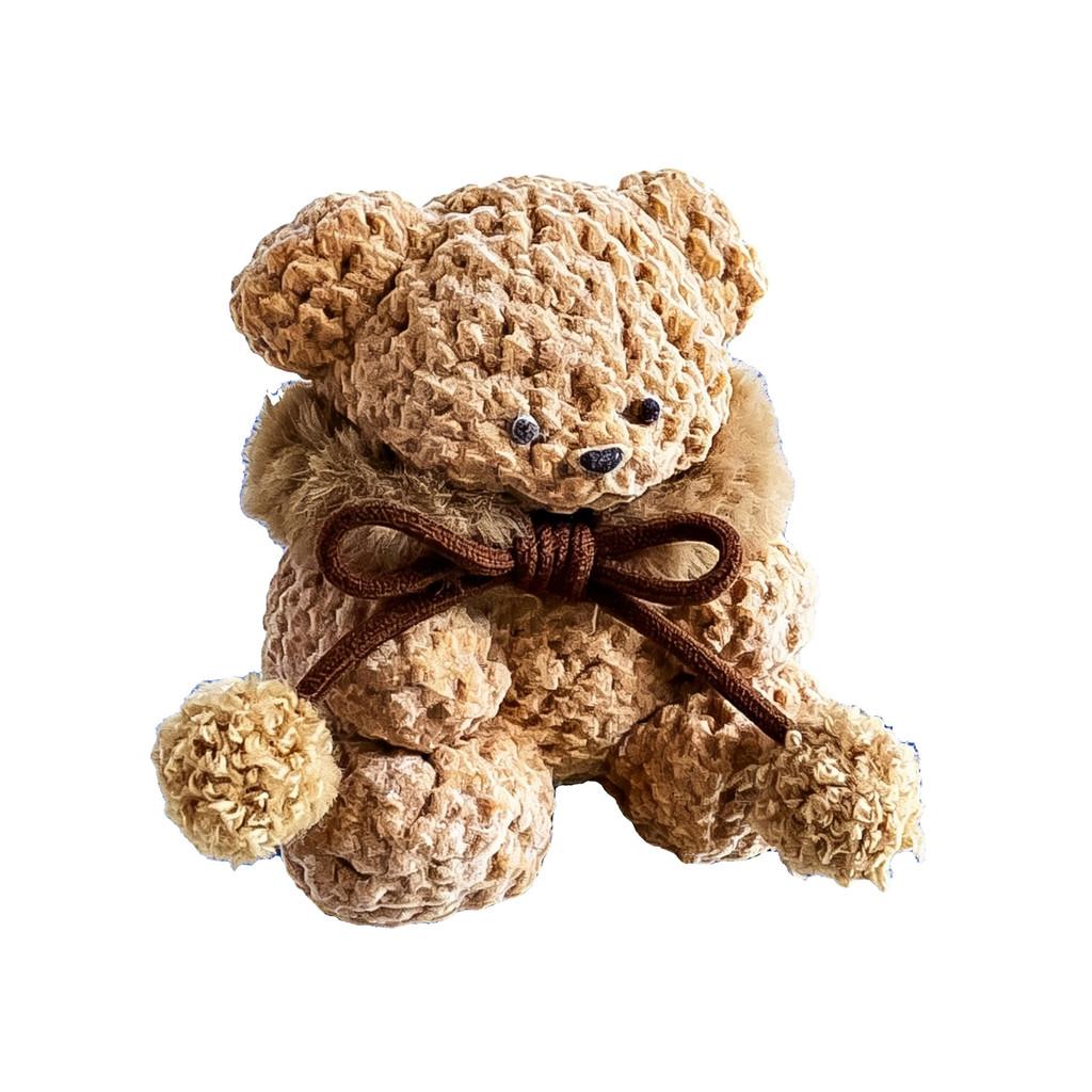 Cartoon Brown Bear Food Grade Silicone Squeeze Toy For Stress Relief And Hand Training