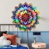 A Variety Of Laser Materials Gradually Change Colorful Mandala Flower Wall Stickers Viewing Angle Different Patterns And Colors Wall Stickers