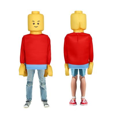 Halloween Lego Baustein Schurkenkostüm lustiges Kostümparty Bühnenshow Kostüme