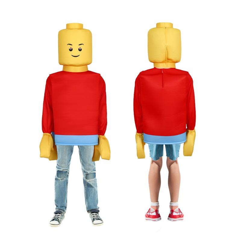 Halloween lego stavebnice kostým padoucha vtipný kostým na párty jevištní kostýmy