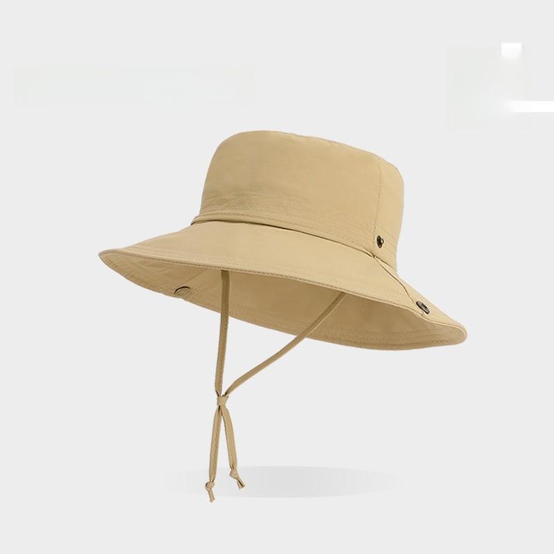 Summer Outdoor Sun Hat With Wide Brim And Solid Color Design Outdoor For