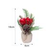 Artificial Simulation Plant Flower Red Berries Christmas Tree Home Decorations Garland DIY Supplies Holiday New Year Ornament