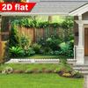 2D Plane Lush Garden Fence Universal for Both Indoor and Outdoor Use Room Decoration Polyester Fiber