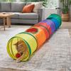 Colorful Folding Cat Tunnel Toys Breathable Kitty Training Toy Pet Collapsible Tube Toy  Training