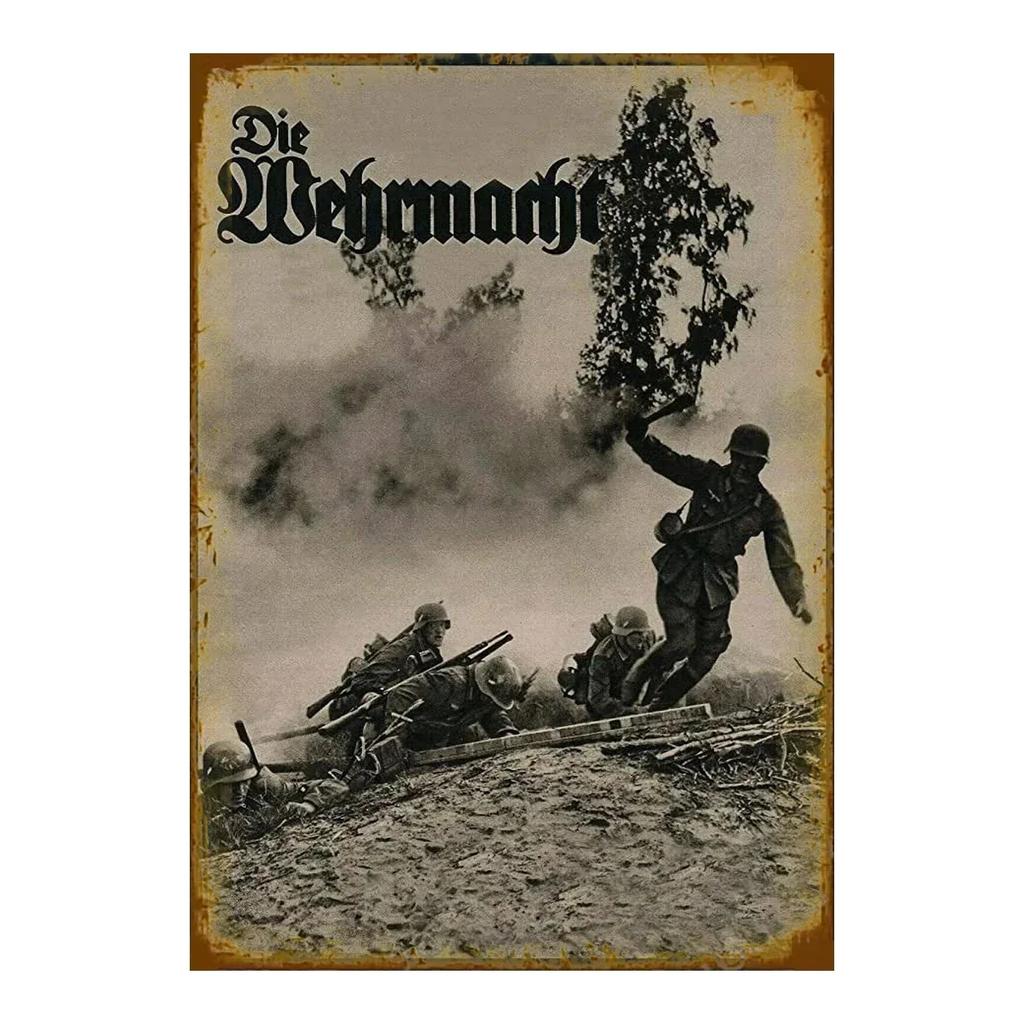 1PC Keep Quiet Vintage German Poster Metal Sign Perfect for Cave Home Bar Garage Cafe Wall Hanging Living Room