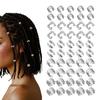 60-Piece Dreadlock Hair Rings Set: European & American Trending Style
