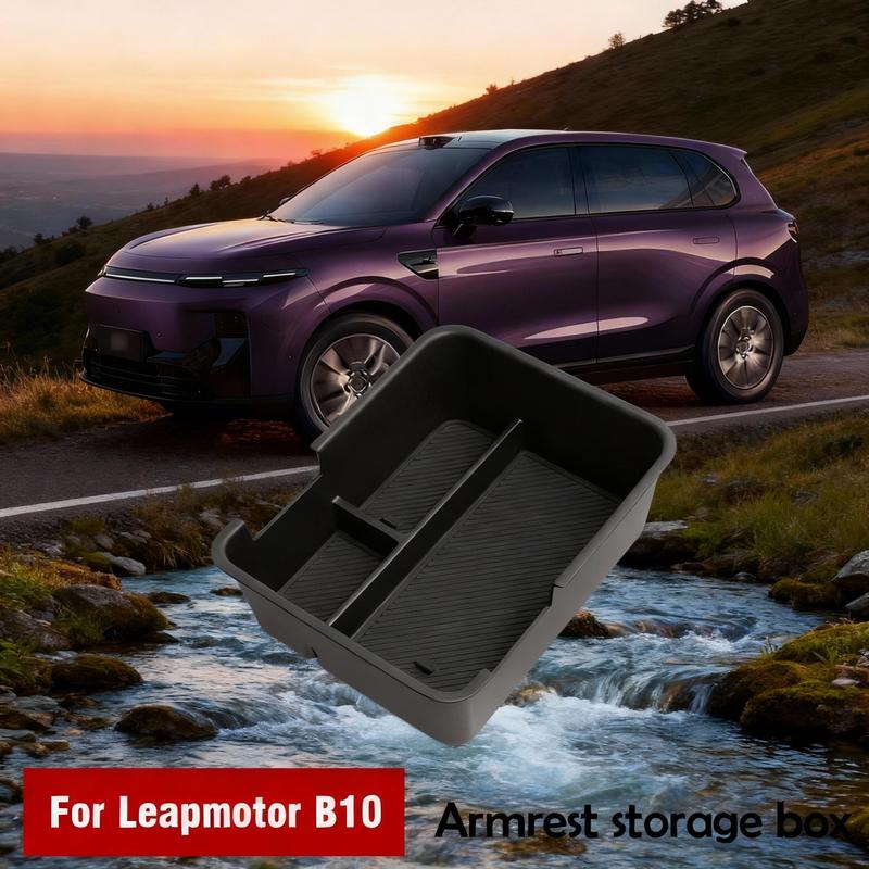 Pro Leapmotor B10 Úložný box na loketní opěrku auta Organizér Protiskluzový Vodotěsný Pouzdro na středovou konzolu Podnos Modifikace interiéru auta