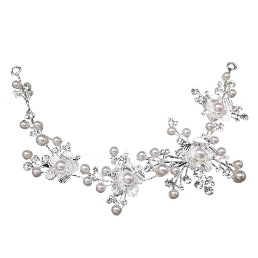 

Цветочный Свадебный Ободок Бабочка Жемчужные Бусины Свадебный Хрустальный Головной Убор Вечеринка по случаю Дня Рождения Sliver Flower