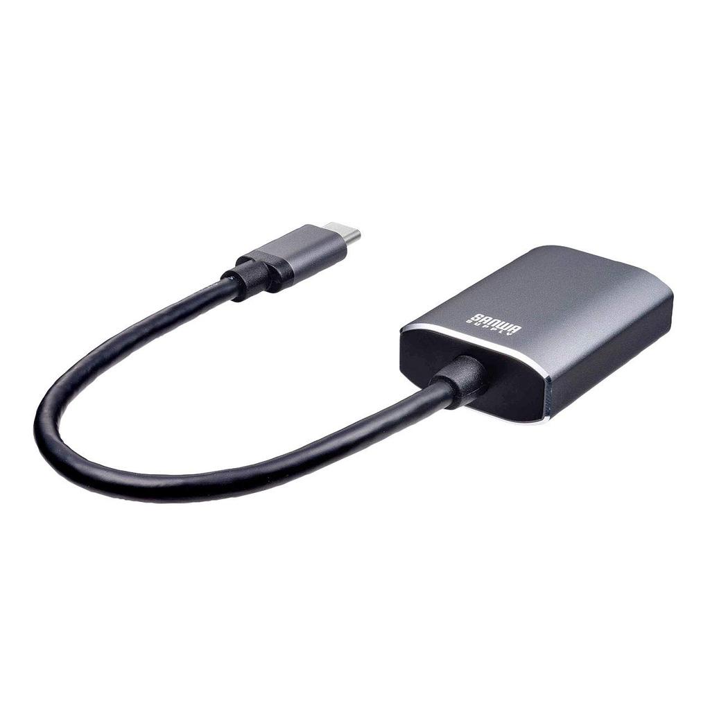 Sanwa Supply to HDMI Conversion Adapter Male to HDMI HDR Cable Length Type-C (USB Type-C Female), Compatible, Approx. 15cm, AD-ALCHDR01