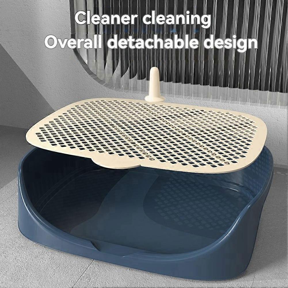 Dog Toilet Training Pad Holder - Indoor Puppy Potty Tray with Mesh Grids for Clean Paws & Floors B