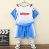 Boys Summer Outfit 2024 Stylish Cotton Two Piece Set Soft Comfortable Cartoon Design For Ages 3 To 8